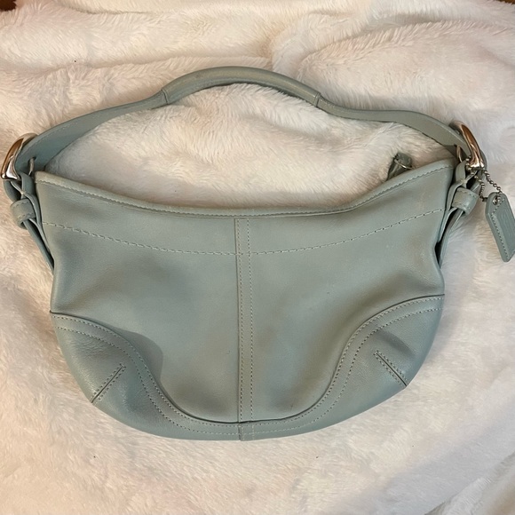 Coach Handbags - Coach Soho Blue Soft Leather Shoulder Bag